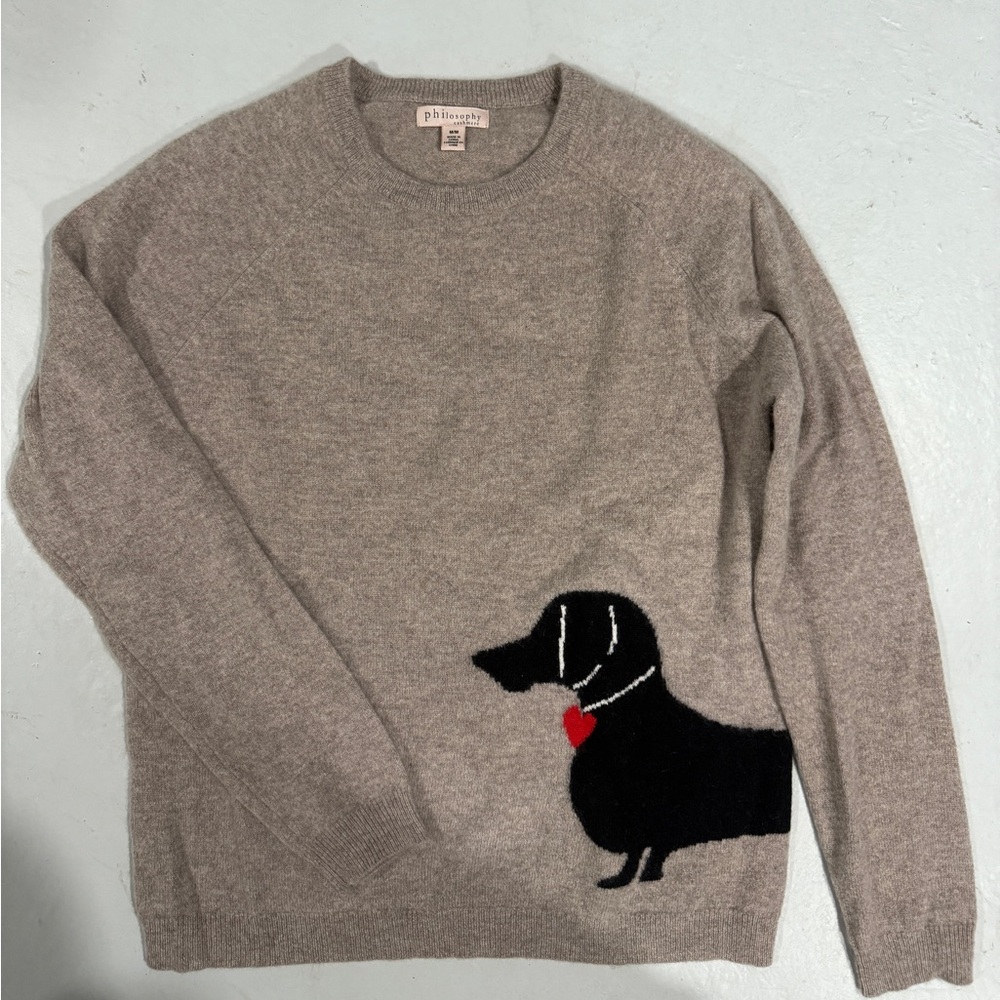 NEW 100% Cashmere Dachshund Sweater